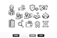 Professional Quality Assurance Icon Vector Set for Business Product Image 1