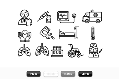 Medical Healthcare Icon Set For Clinic Designs Product Image 1