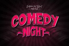 Comedy Night 3d Style Text Effect Product Image 1