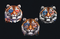 4th of July Tiger sublimation print design PNG Product Image 2