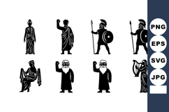 Ancient Greek Culture Illustration Vector Set Product Image 1