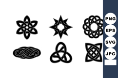 Celtic Knots Vector Design Set Six Styles Product Image 1