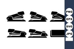 Stapler Silhouette Vector Office Tool Collection Product Image 1