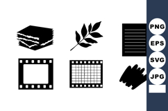 Office Supplies Icons Vector Set Illustration Product Image 1