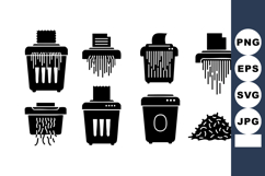 Coffee Grinder Vector Icons Set with Ground Coffee Product Image 1