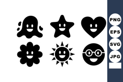 Smiling Happy Emoji Icons Vector Set Product Image 1