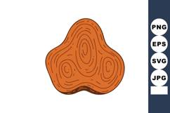 Wood texture vector with natural grain pattern and organic s Product Image 1