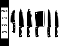Kitchen knives set including chef knife cleaver serrated Product Image 1