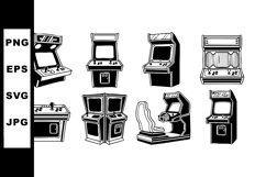 Retro arcade machines collection vintage gaming consoles Product Image 1