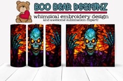 Stain Glass Spooky Sublimation tumbler design Product Image 1