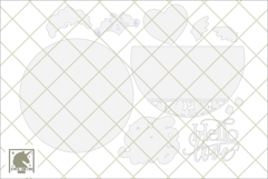 Valentine Cupid Door Hanger SVG | Hello Love Round Sign SVG Product Image 2