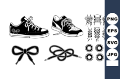 Casual sneakers with shoelaces and eyelets vector for footw Product Image 1