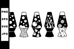 Lava lamp collection with various bubble patterns and shapes Product Image 1