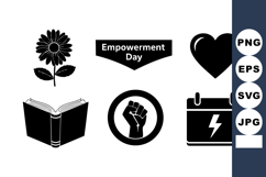 Empowerment Day Symbols Raised Fist Vector Illustration Product Image 1