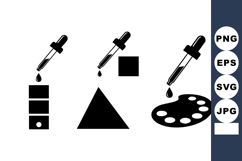 Vector Icons Dropper Color Swatches Palette Product Image 1