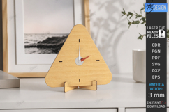 Wooden Table Clock Laser Cut Bundle | Desktop Clock Stand Product Image 14