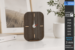 Wooden Table Clock Laser Cut Bundle | Desktop Clock Stand Product Image 15