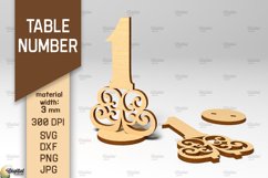 Table Numbers SVG Bundle. Wedding Table Numbers Laser Cut Product Image 3