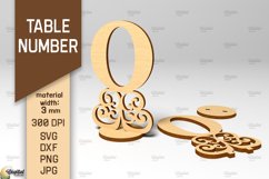 Table Numbers SVG Bundle. Wedding Table Numbers Laser Cut Product Image 12