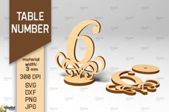 Table Numbers SVG Bundle. Wedding Table Numbers Laser Cut Product Image 8