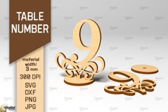 Table Numbers SVG Bundle. Wedding Table Numbers Laser Cut Product Image 11