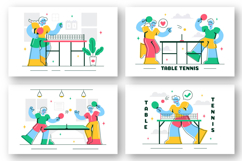 10 Table Tennis Sports Illustration Product Image 3