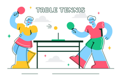 10 Table Tennis Sports Illustration Product Image 4