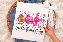 Tackle Breast Cancer Doodle Png,Breast Cancer Awareness PNG Product Image 3