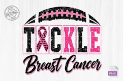 Tackle Breast Cancer Football Awareness PNG Product Image 2