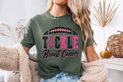 Tackle Breast Cancer Football Awareness PNG Product Image 3