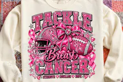 Tackle Breast Cancer Football PNG Shirt Product Image 1