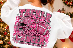Tackle Breast Cancer Football PNG Shirt Product Image 2