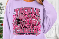 Tackle Breast Cancer Football PNG Shirt Product Image 5