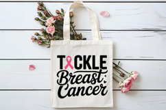 Tackle Breast Cancer SVG | Breast Cancer Awareness SVG Product Image 4