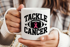 Tackle Cancer SVG | Breast Cancer Awareness SVG Product Image 3
