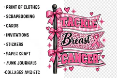 Tackle Cancer Shirt, Breast Cancer Png Product Image 3