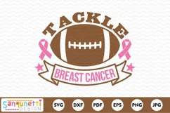 Tackle Breast Cancer Football SVG Product Image 2