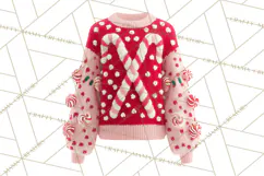 Ugly Christmas Sweater PNG Clipart, Funny Holiday Art Product Image 4