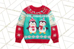 Ugly Christmas Sweater PNG Clipart, Funny Holiday Art Product Image 2