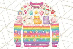 Ugly Christmas Sweater PNG Clipart, Funny Holiday Art Product Image 3