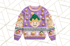 Ugly Christmas Sweater PNG Clipart, Funny Holiday Art Product Image 4