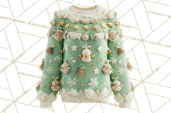 Ugly Christmas Sweater PNG Clipart, Funny Holiday Art Product Image 2