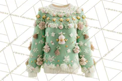 Ugly Christmas Sweater PNG Clipart, Funny Holiday Art Product Image 2