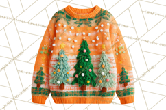Ugly Christmas Sweater PNG Clipart, Funny Holiday Art Product Image 3