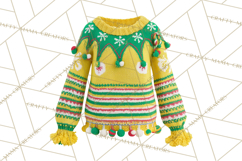 Ugly Christmas Sweater PNG Clipart, Funny Holiday Art Product Image 2