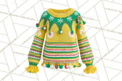 Ugly Christmas Sweater PNG Clipart, Funny Holiday Art Product Image 2