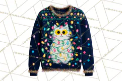 Ugly Christmas Sweater PNG Clipart, Funny Holiday Art Product Image 3