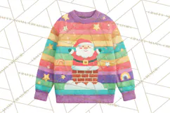 Ugly Christmas Sweater PNG Clipart, Funny Holiday Art Product Image 4