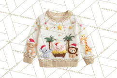 Ugly Christmas Sweater PNG Clipart, Funny Holiday Art Product Image 5