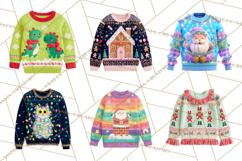 Ugly Christmas Sweaters PNG Clipart, Funny Holiday Art Product Image 4